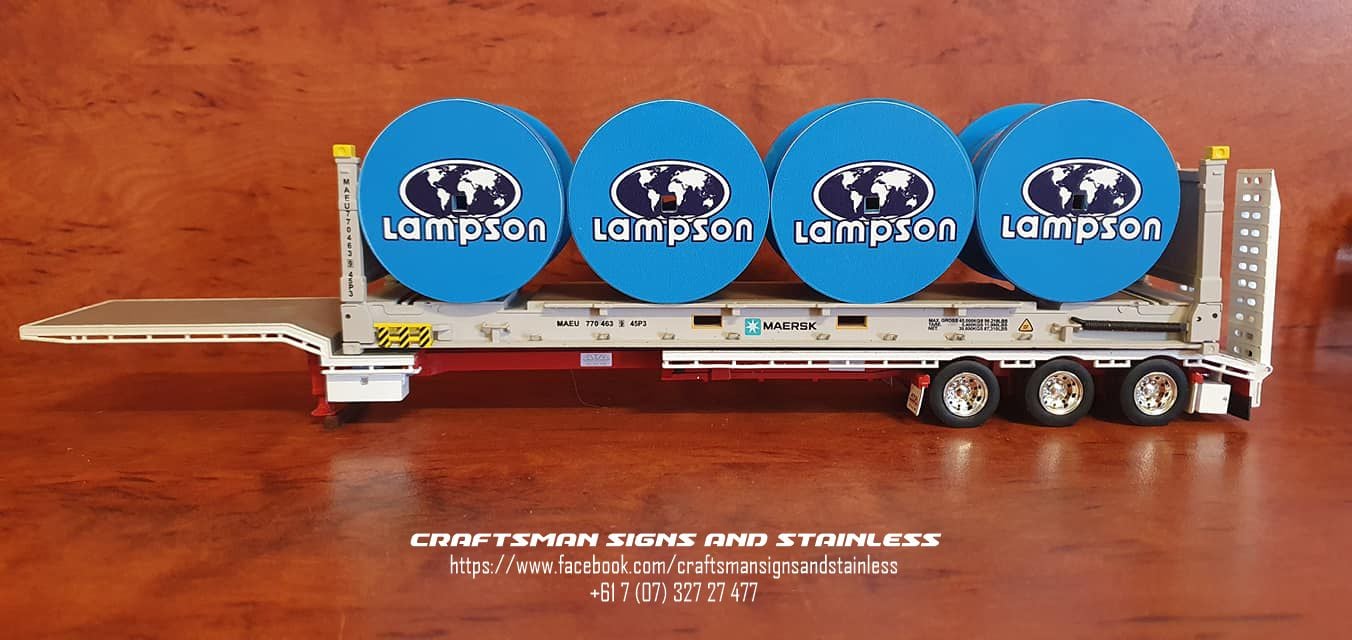 1:50 Scale Acrylic cable reels LAMPSONS