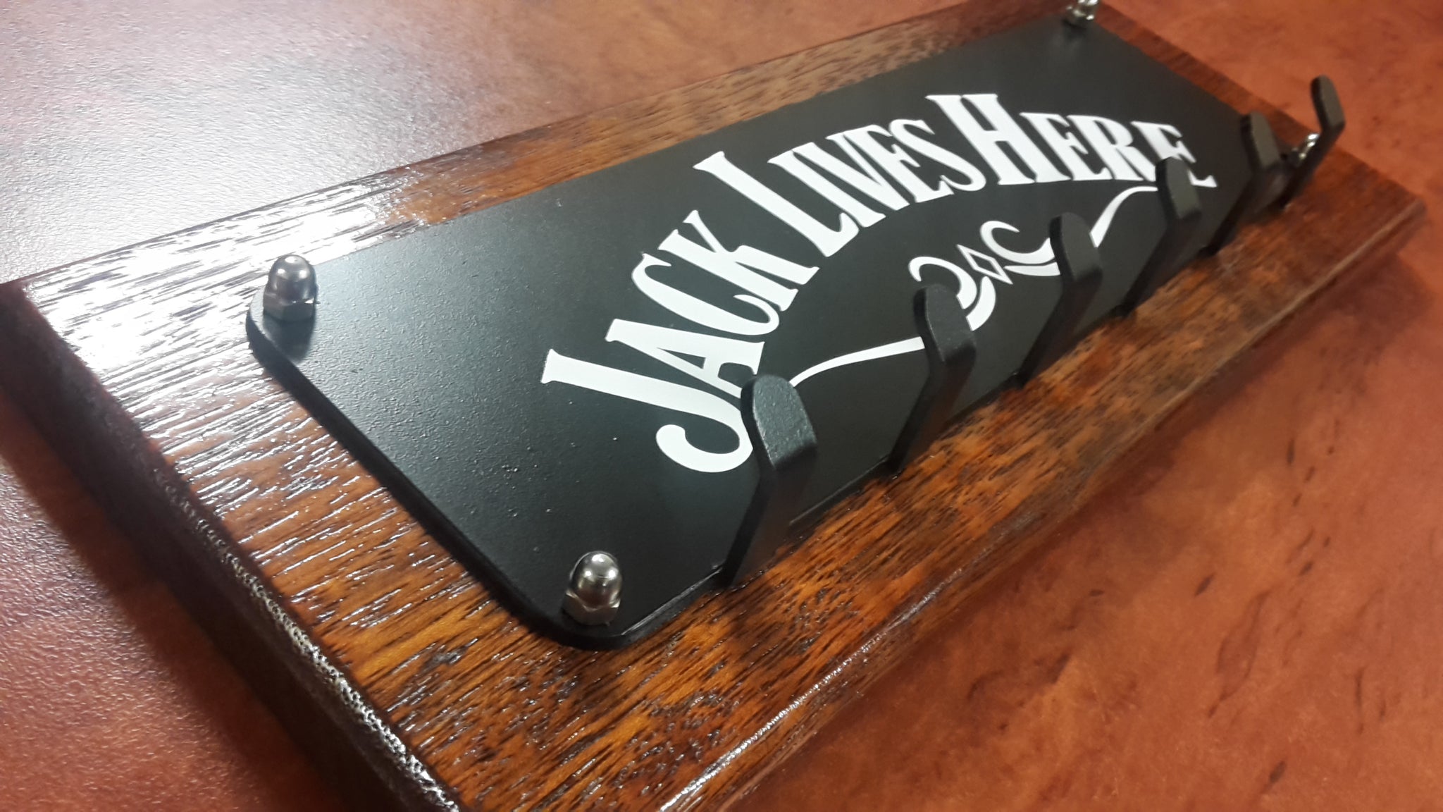 Key Ring holder (KRH), wall mounted 'JACK LIVES HERE'