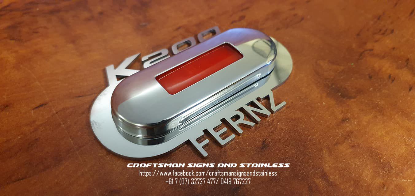 Courtesy light surrounds, stainless steel KENWORTH K200