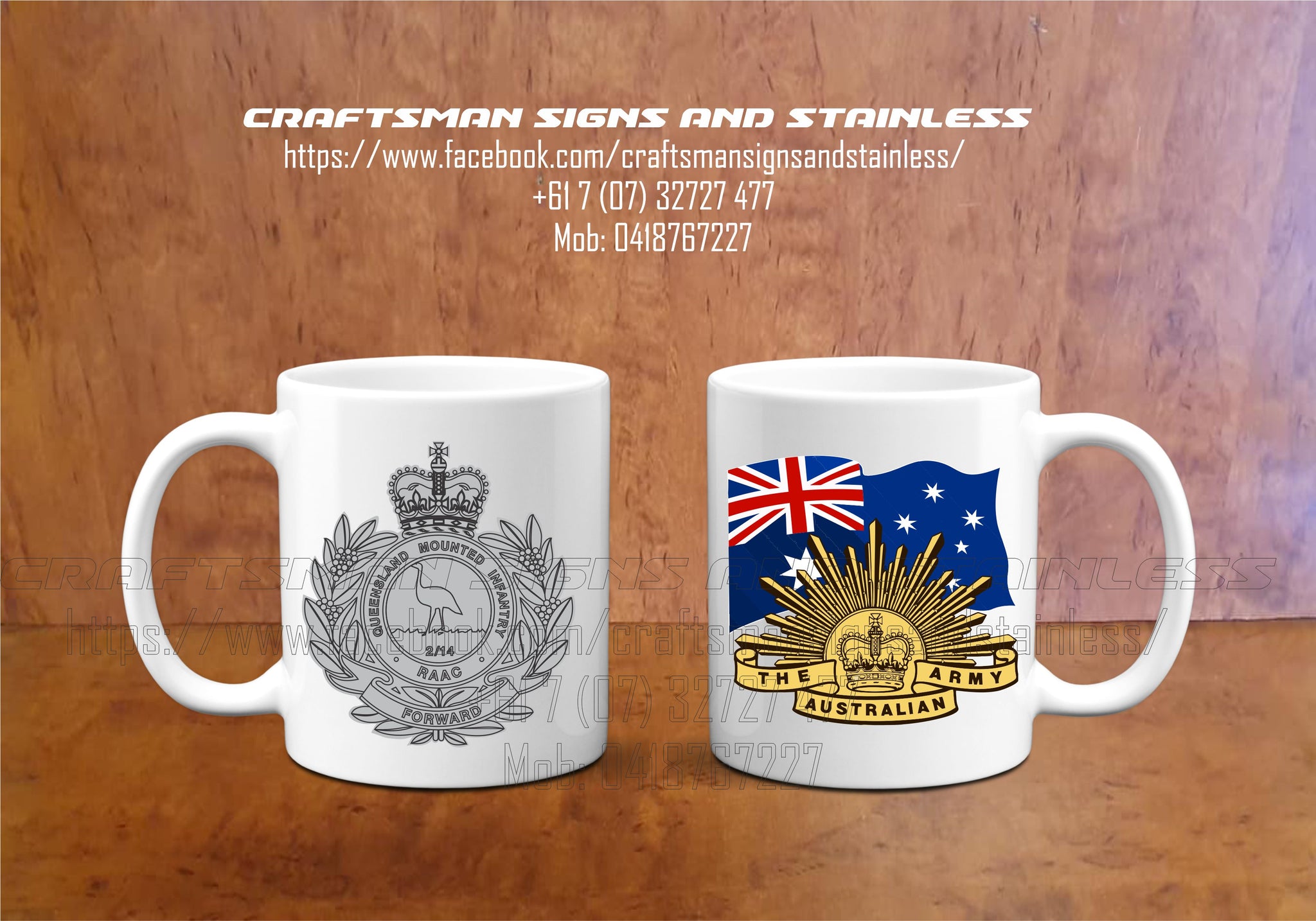 Custom white ceramic Coffee Mug 2/14th LHR (QMI) OLD