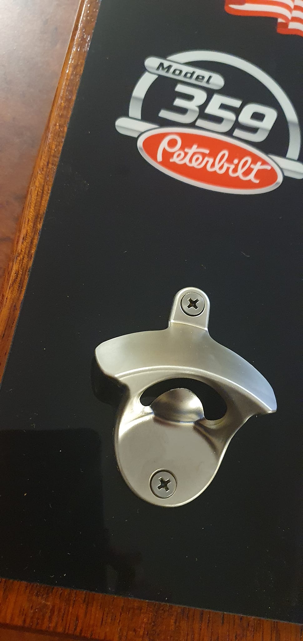 Peterbilt 359 wall mounted bottle opener
