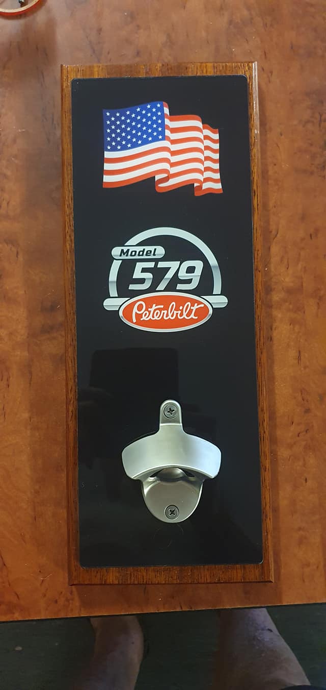 Peterbilt 579 wall mounted bottle opener