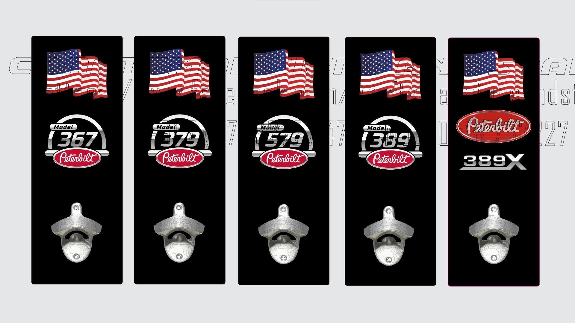 Peterbilt 379 wall mounted bottle opener
