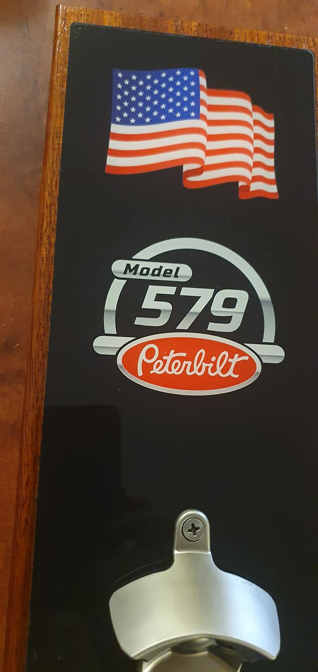 Peterbilt 579 wall mounted bottle opener