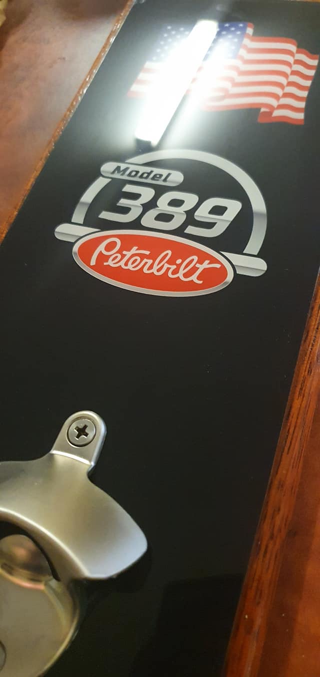 Peterbilt 389 wall mounted bottle opener