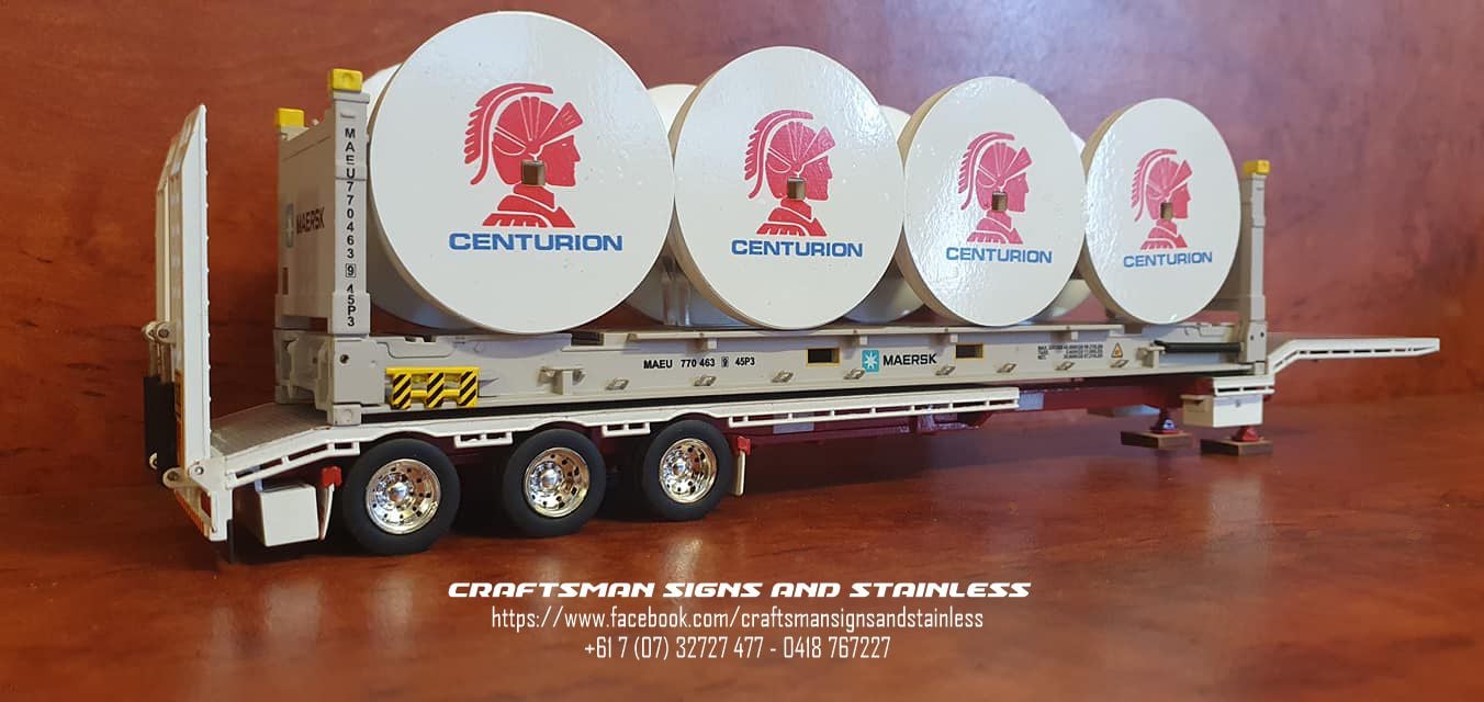 1:50 Scale Acrylic cable reels CENTURION Transport