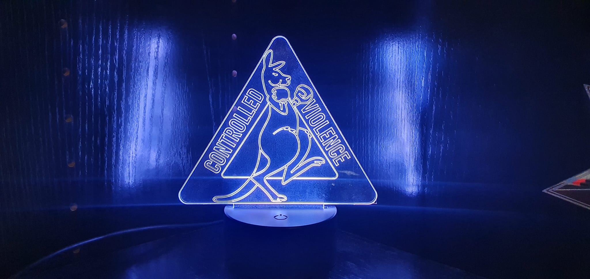 Edge lit acrylic light, Military A SQN 2ND/14TH LHR QMI