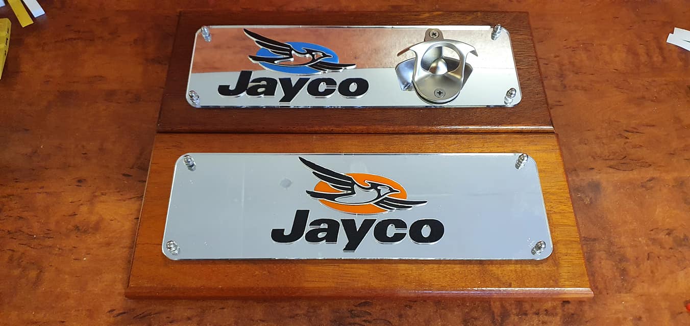 Stainless steel wall mounted bottle opener 'JAYCO'