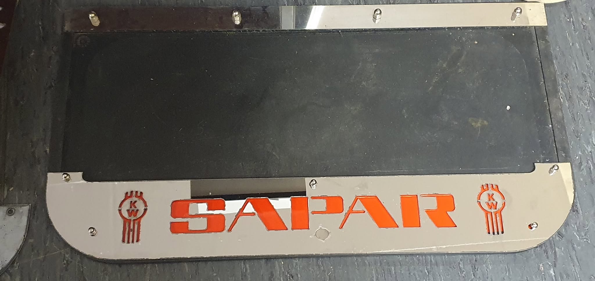 Custom Stainless Steel Mudflap Counterweights 'SAPAR'