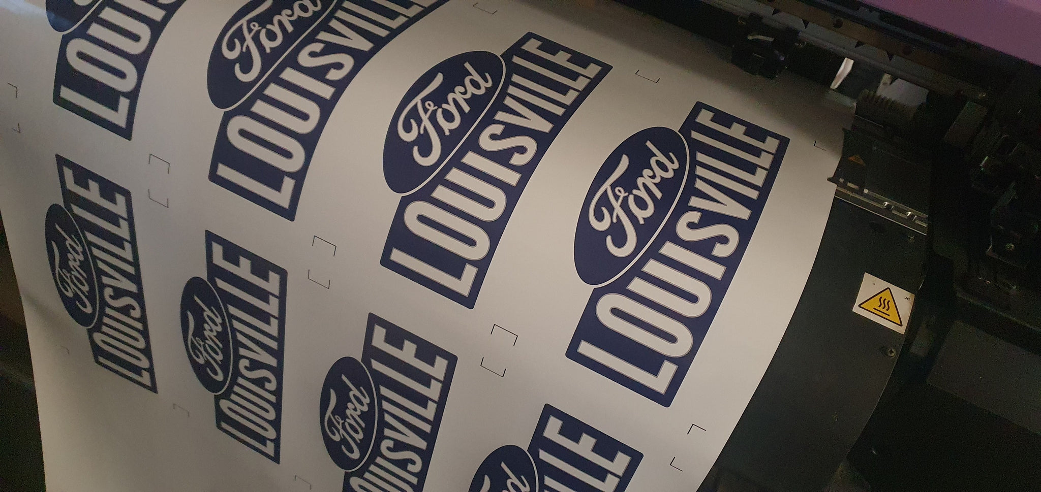 Ford 'Louisville' decal blue vinyl