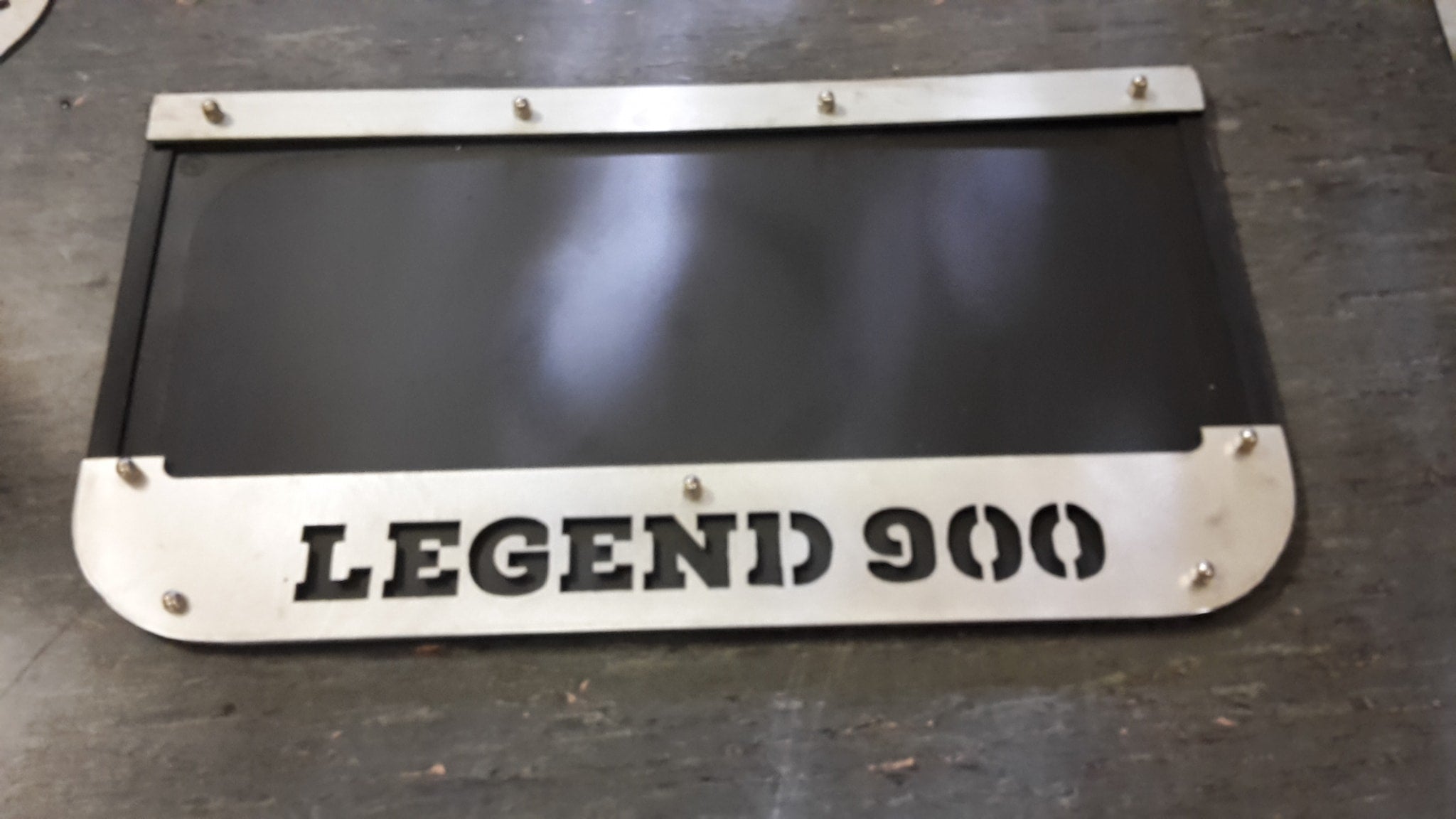 Custom Stainless Steel Mudflap Counterweights LEGEND 900
