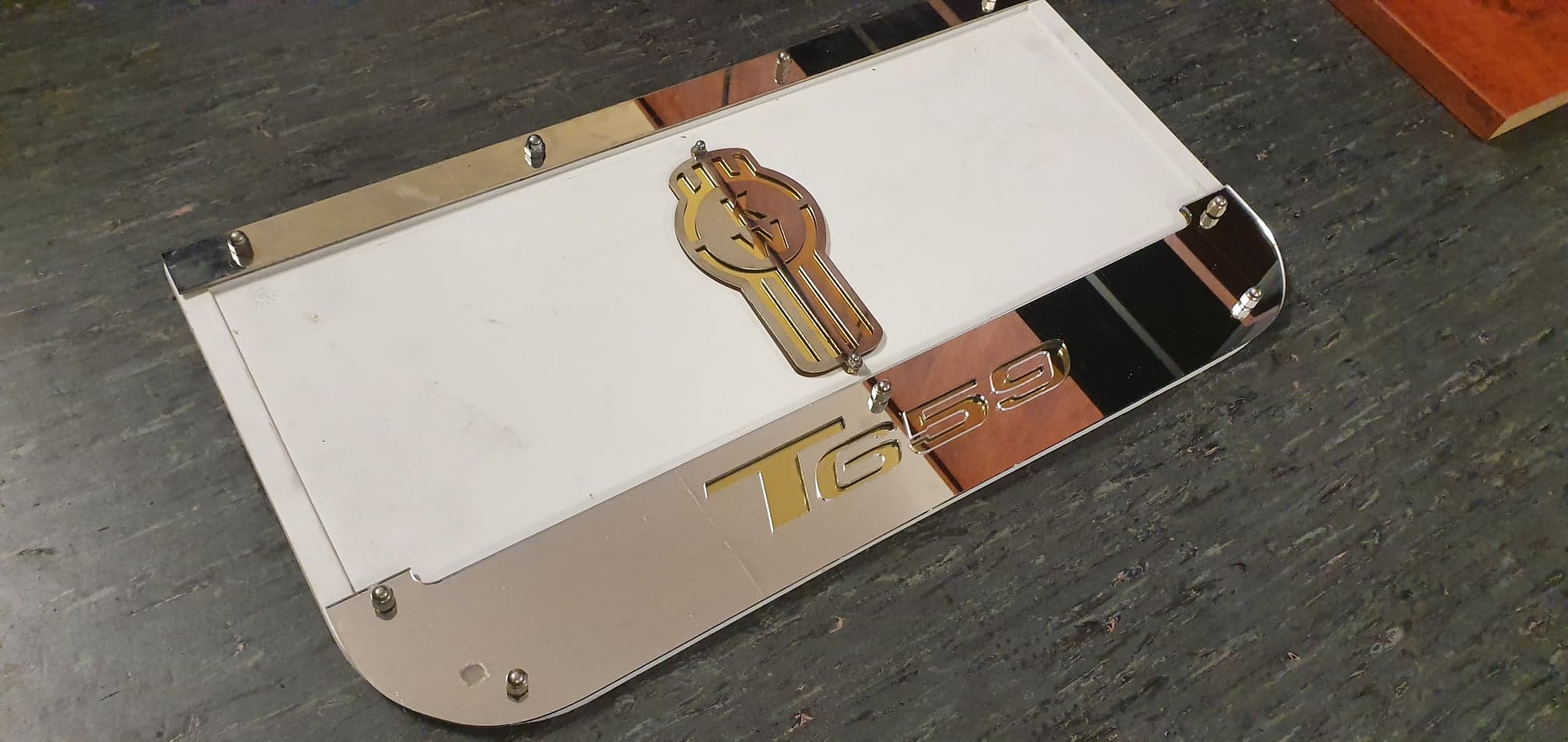 Stainless Steel Kenworth Badges w/mounting holes