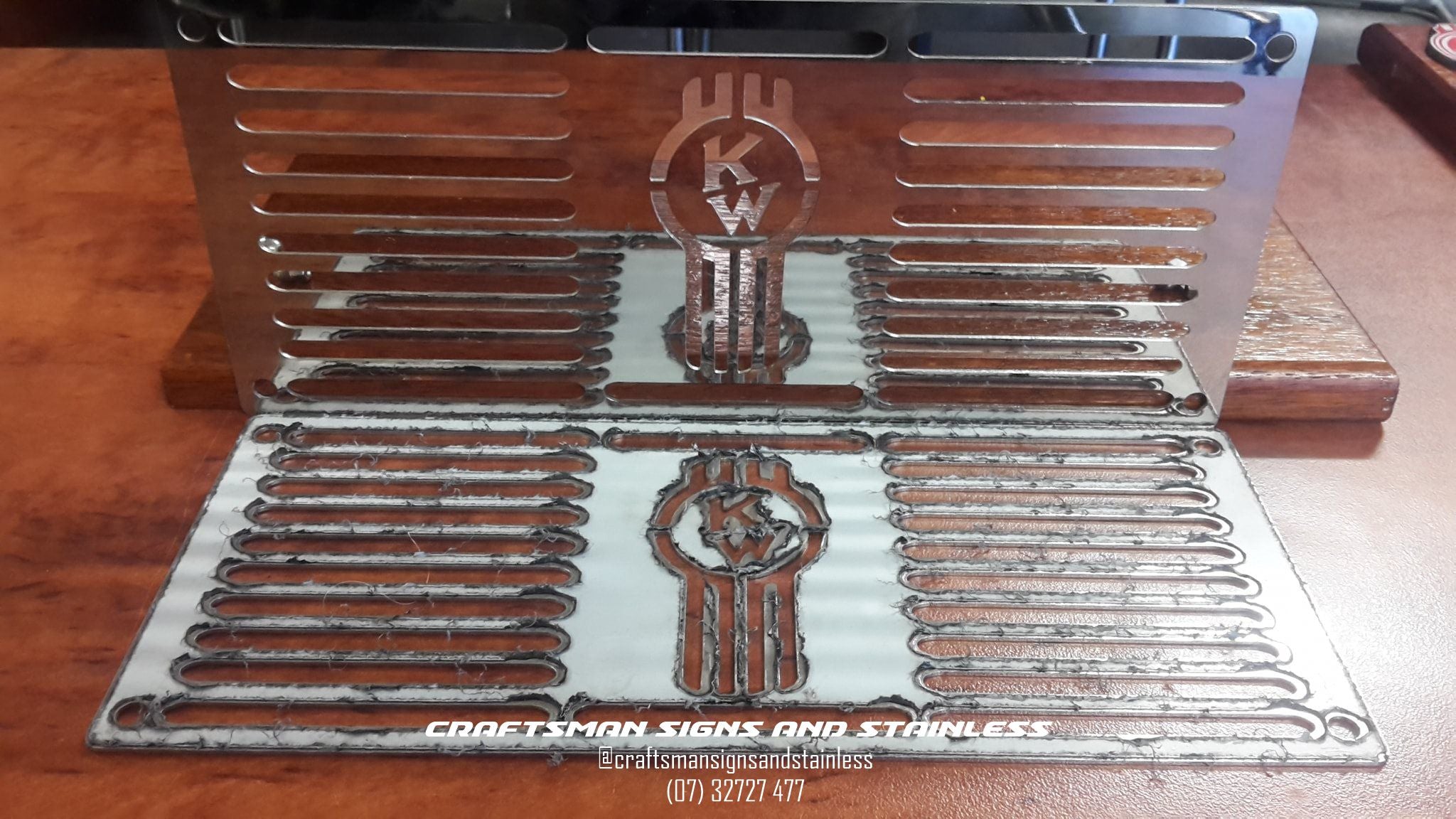 Stainless Steel Air Intake Grill-K104 (KW Bug logo)