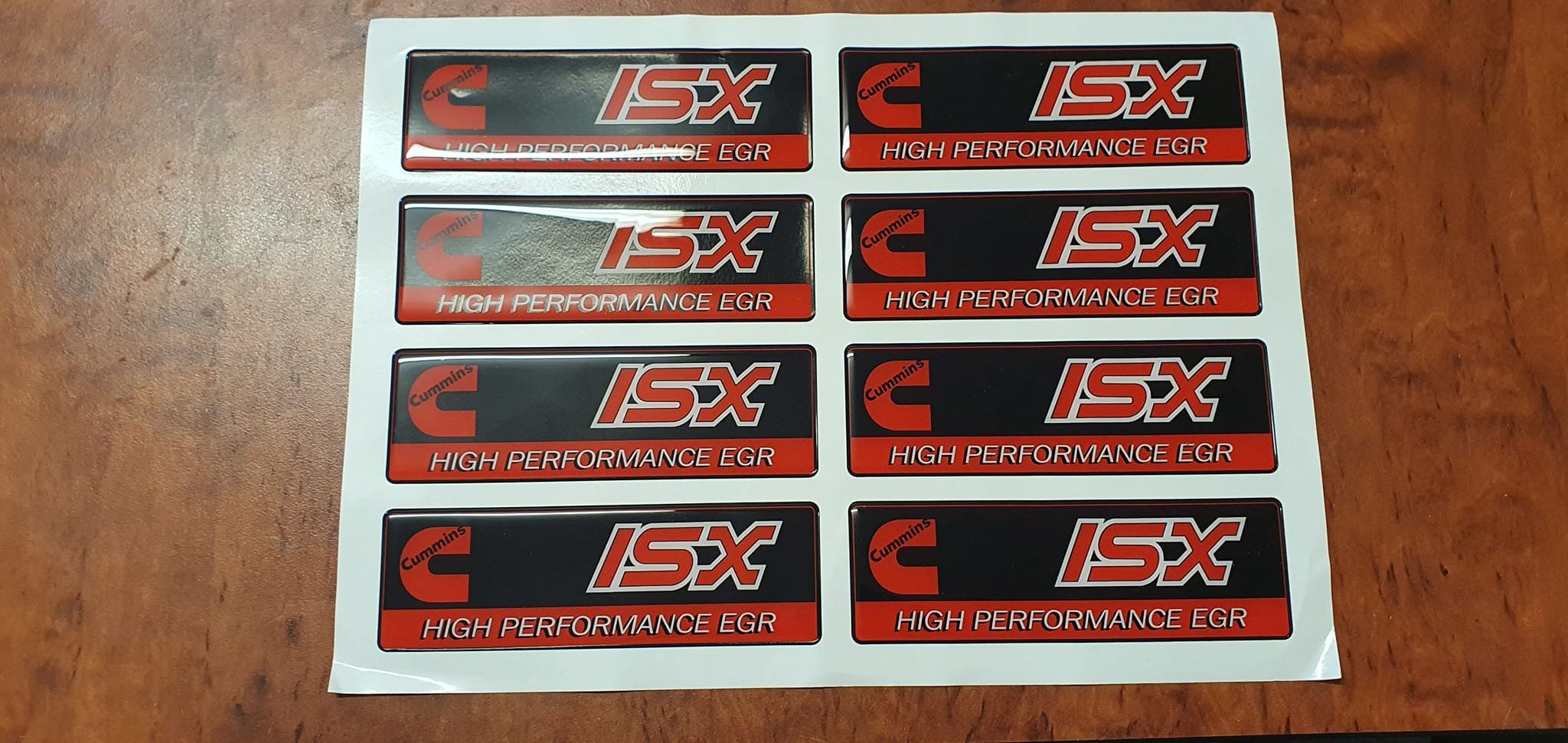 Reproduction CUMMINS ISX Epoxy 'domed' decal