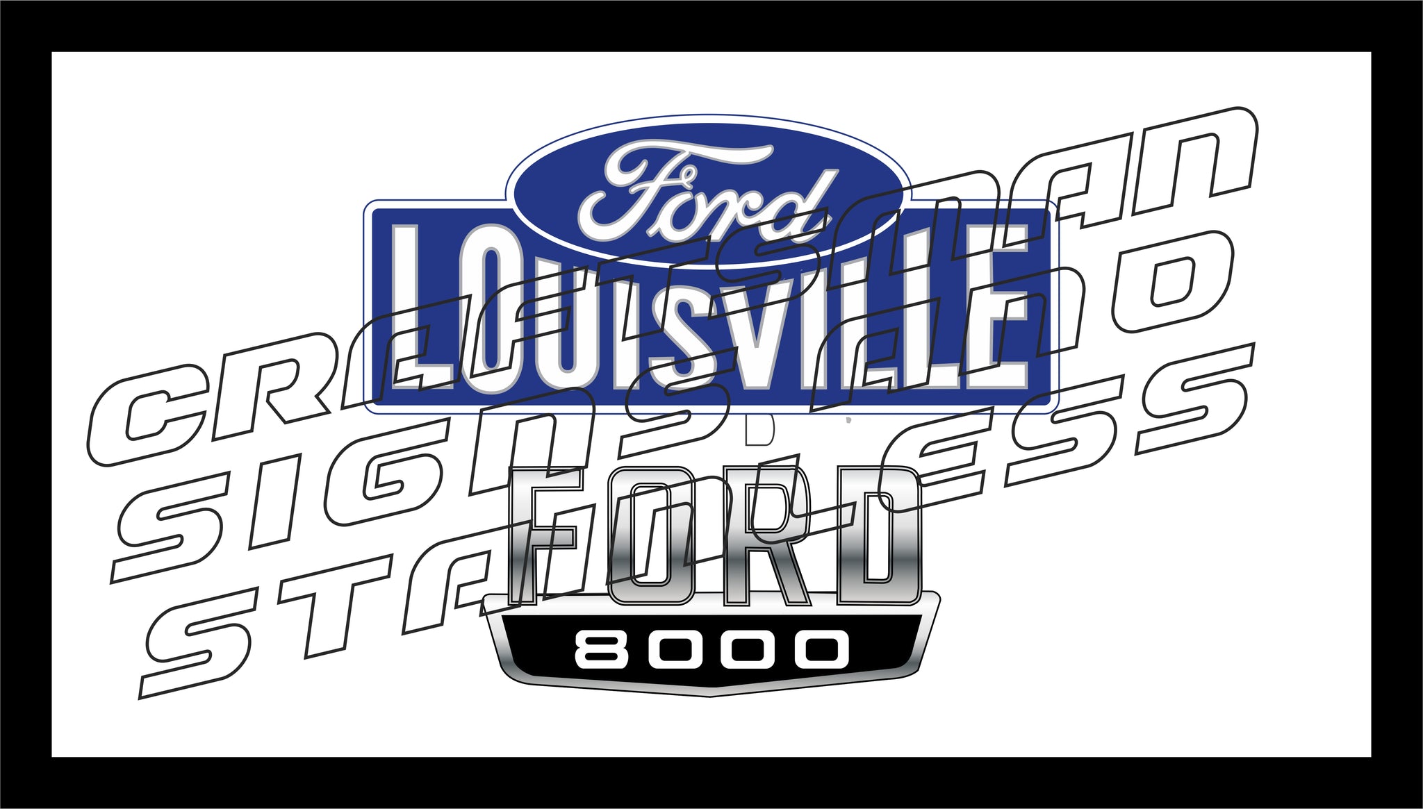 Ford Louisville 8000 Badge Bar Mat