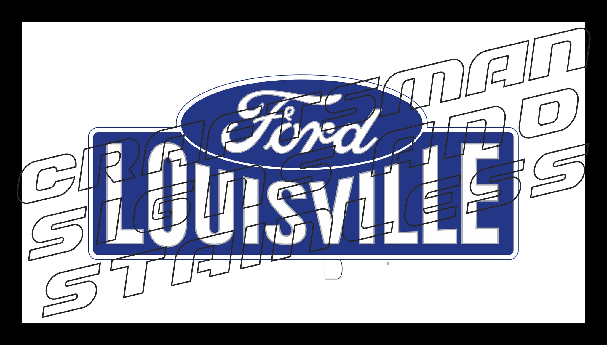 Ford Louisville Blue Oval Bar Mat