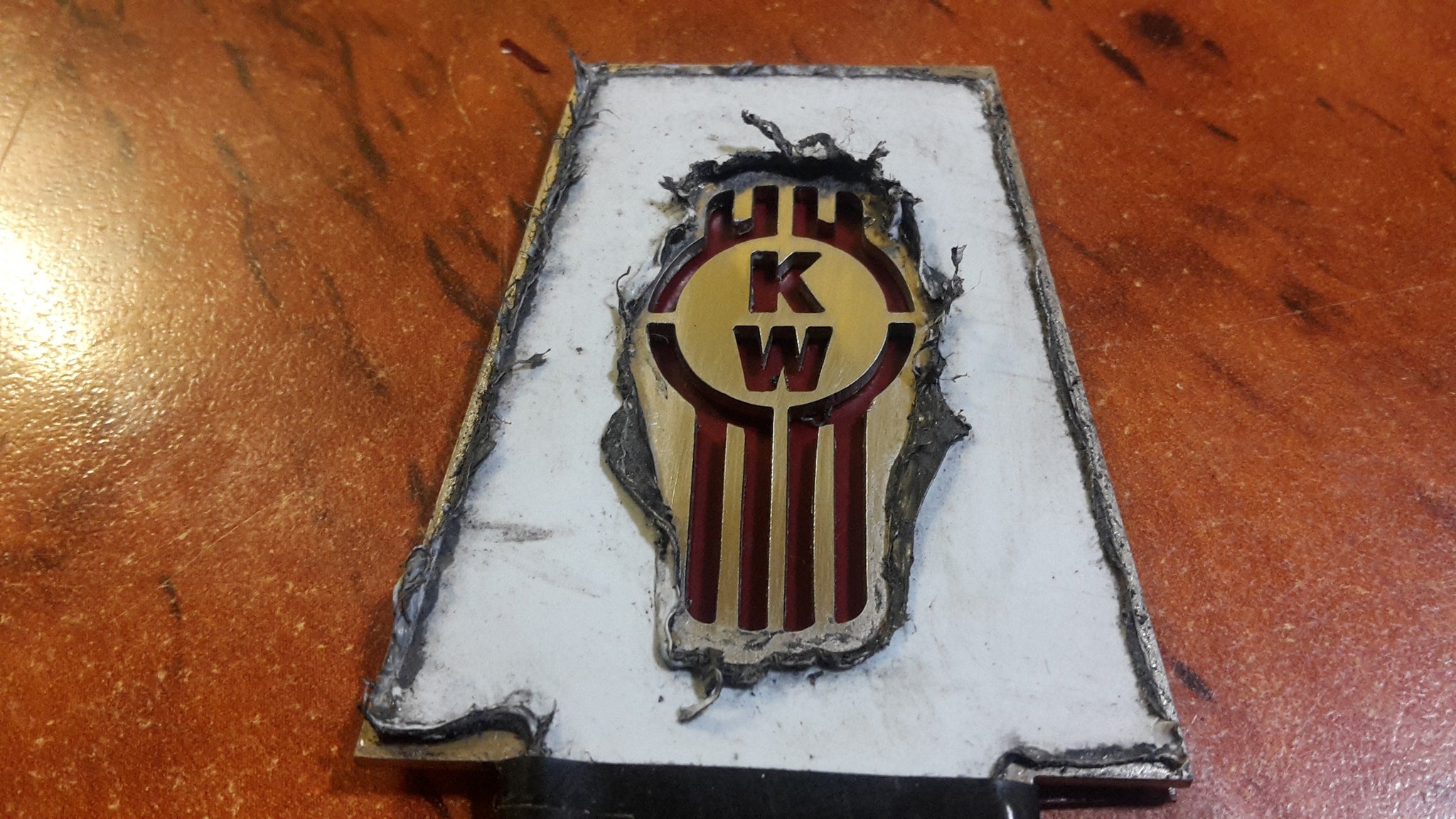S/S Bonnet catch covers with laser cut with KW logo