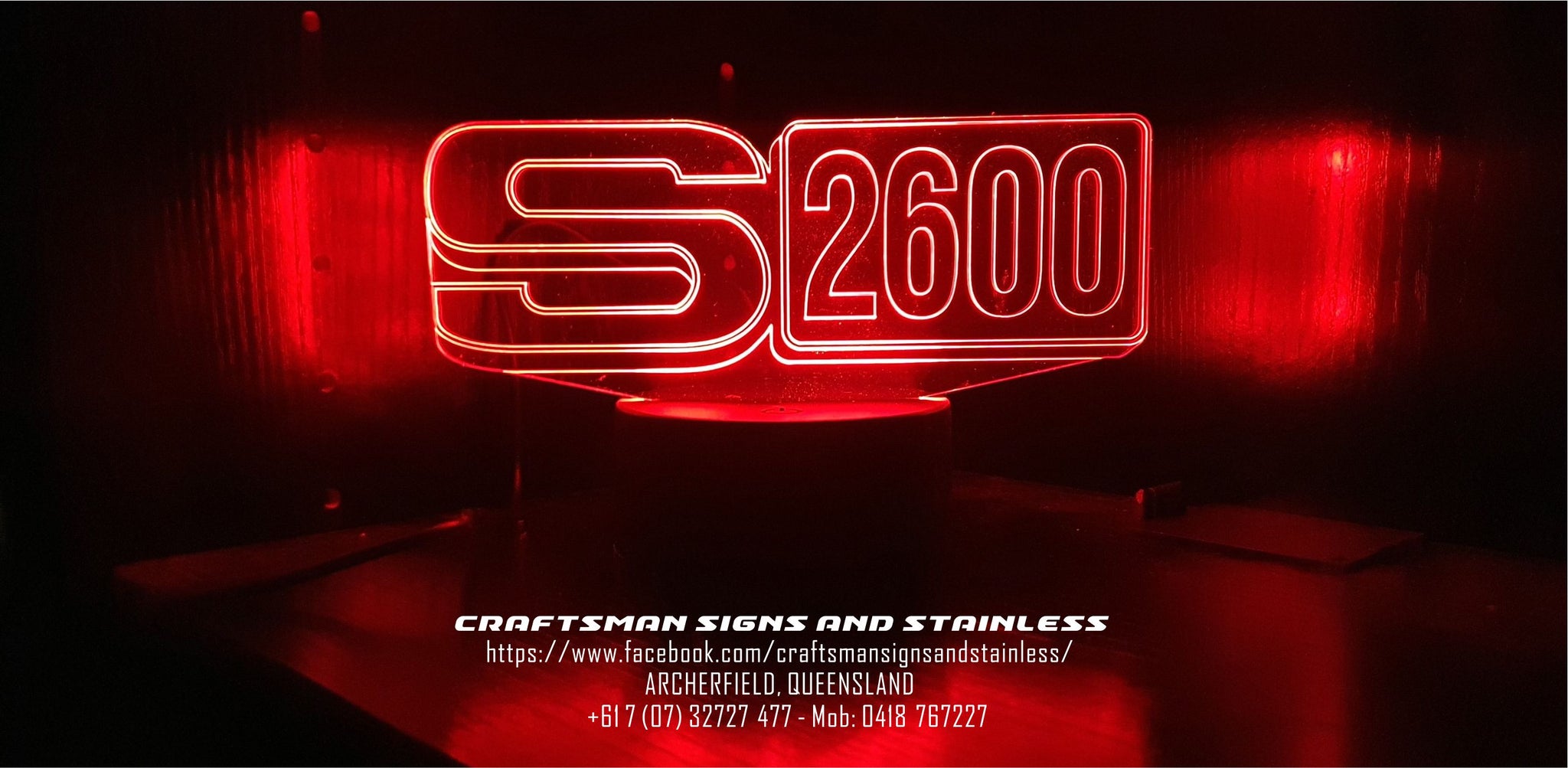 Acrylic 'edge lit' INTERNATIONAL S LINE 2600