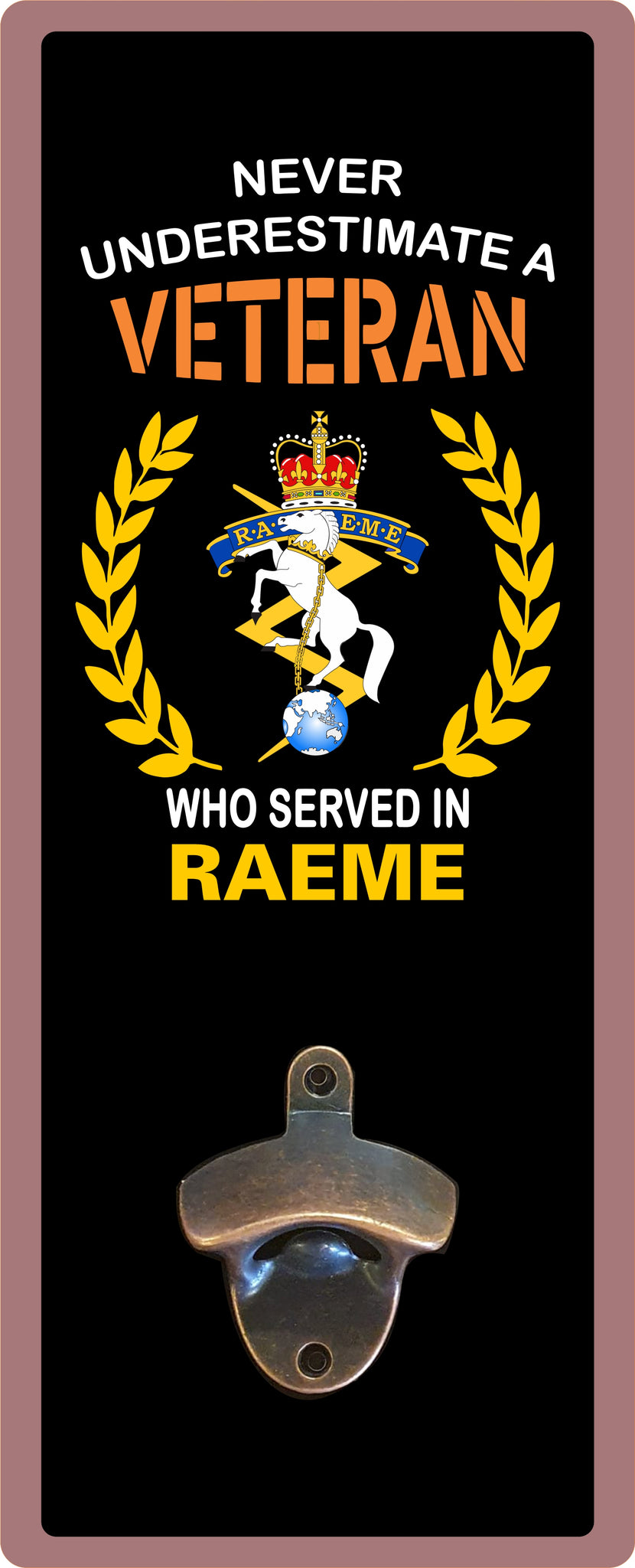 Novelty Trucking wall mounted bottle opener (RAEME Vet)