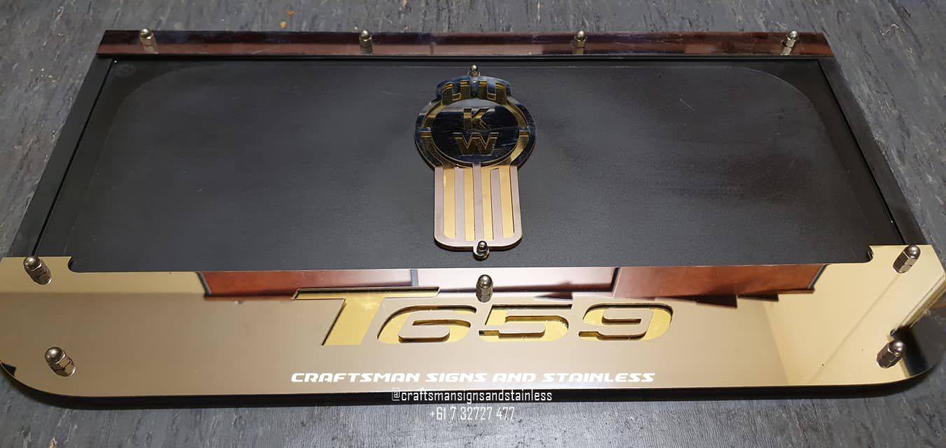 Custom Stainless Steel Mudflap Counterweights T659.