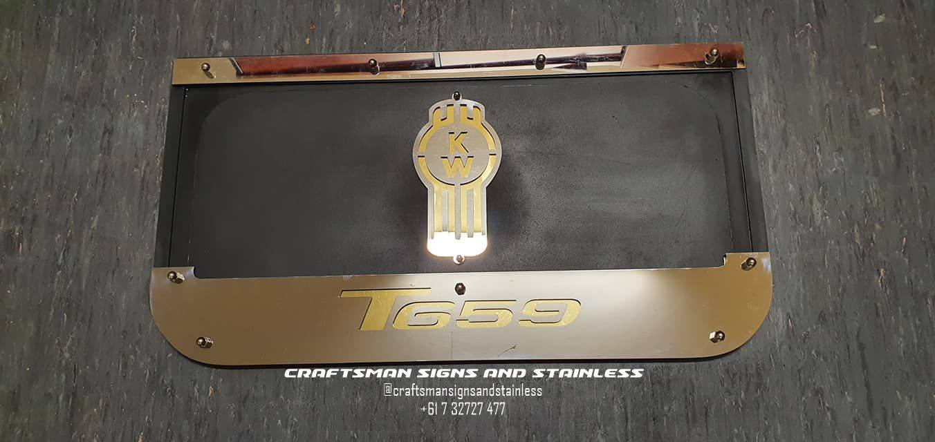 Custom Stainless Steel Mudflap Counterweights T659.