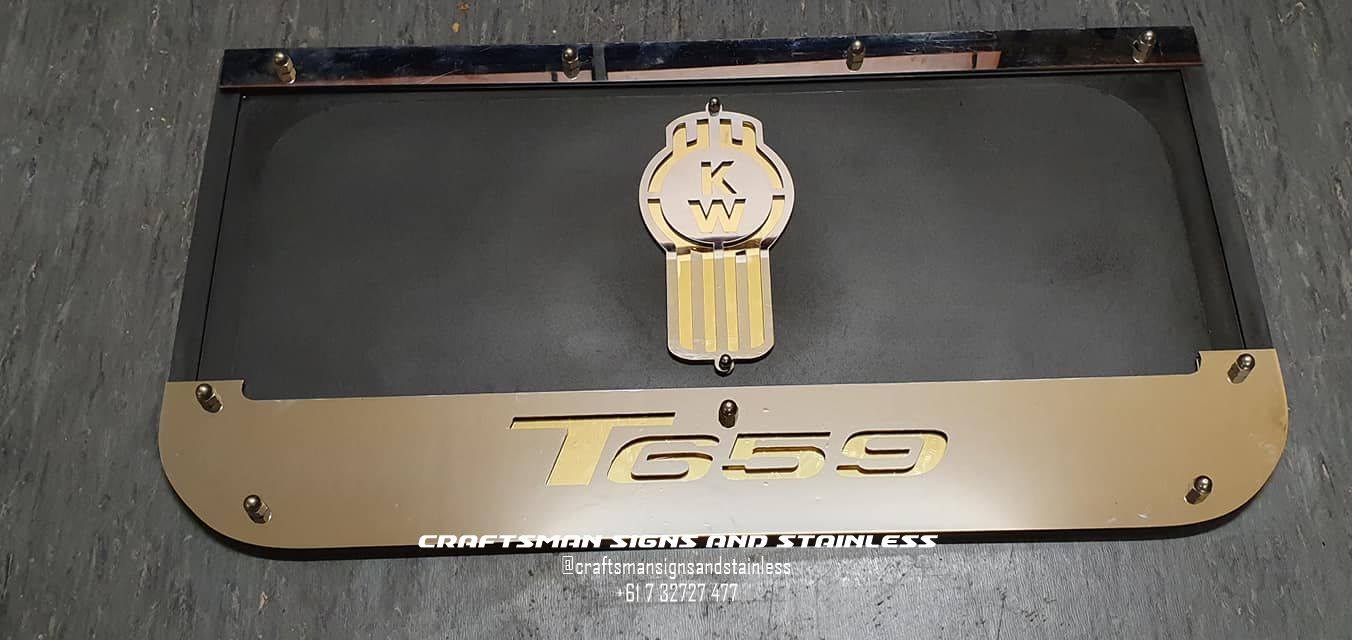 Custom Stainless Steel Mudflap Counterweights T659.