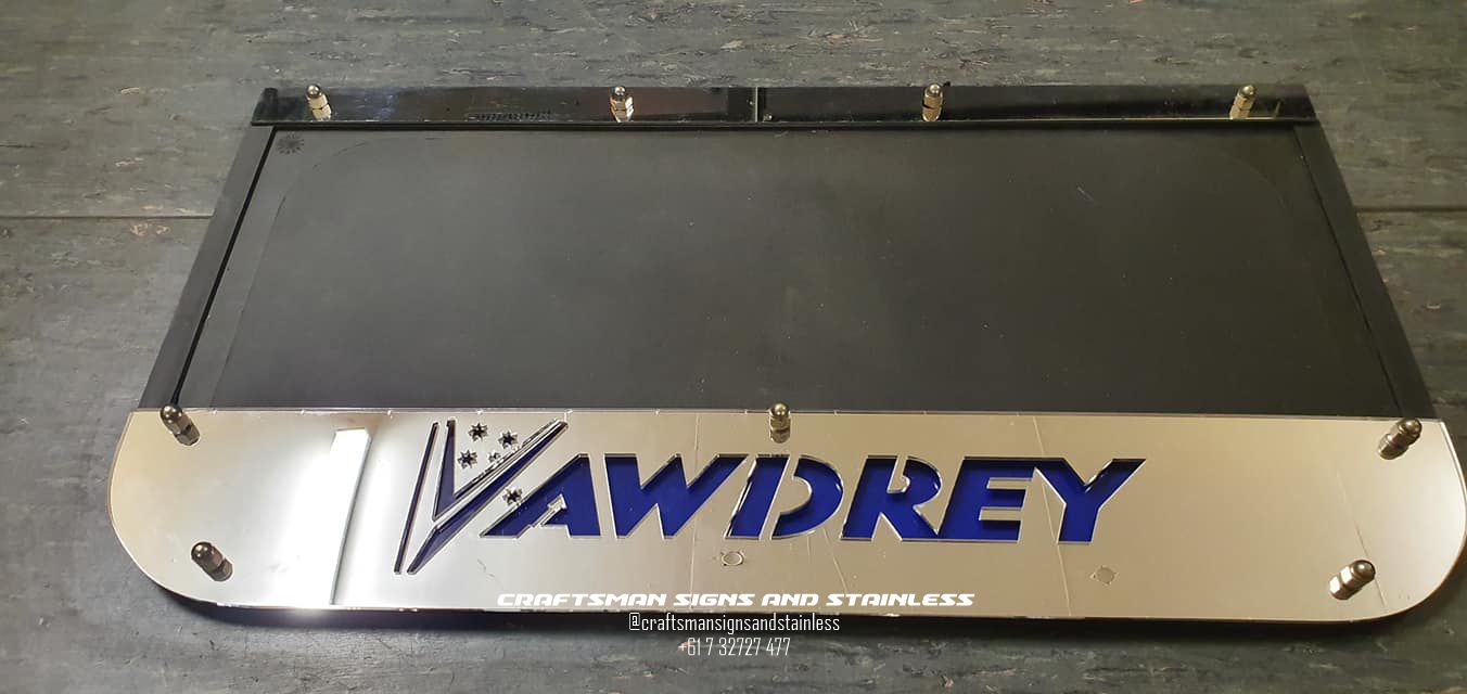 S/S mudflap counterweight VAWDREY