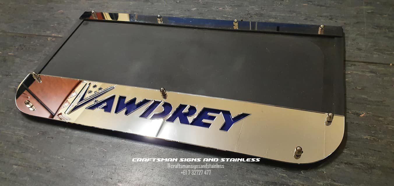 S/S mudflap counterweight VAWDREY