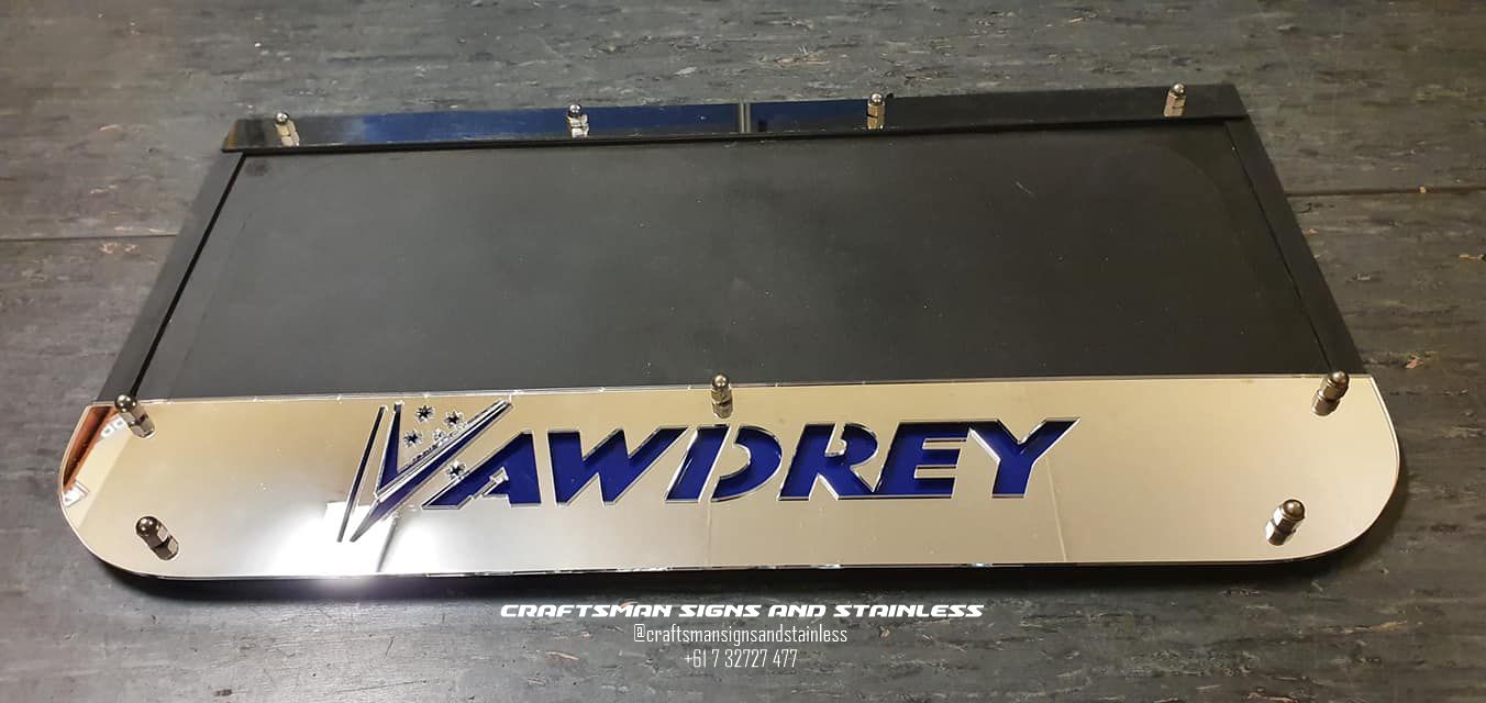 S/S mudflap counterweight VAWDREY