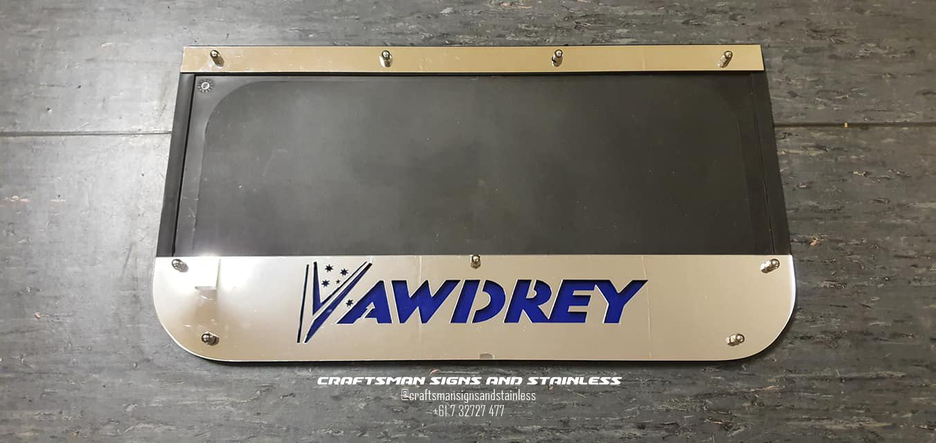 S/S mudflap counterweight VAWDREY