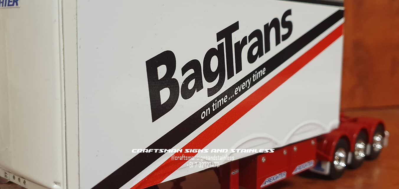 Diecast decal livery set 1:50 scale B Double Set 'BAGTRANS'