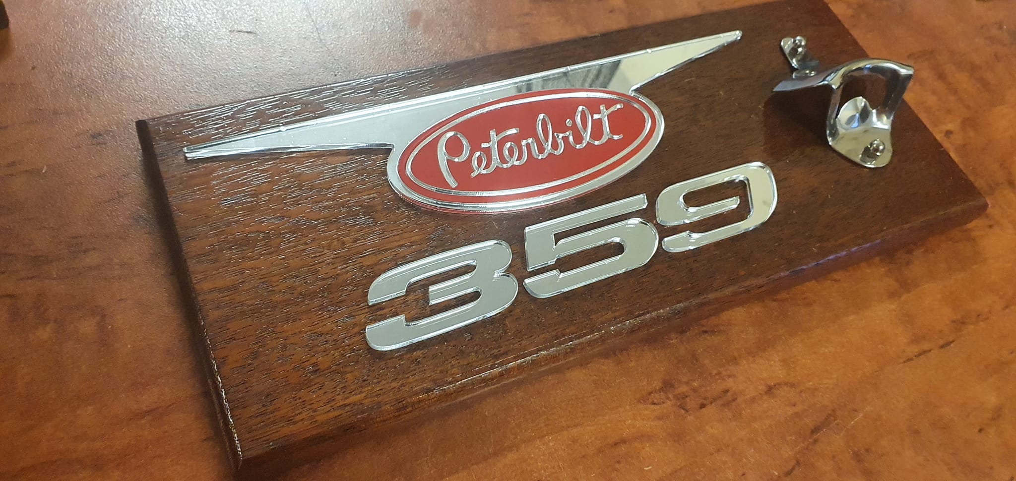 Peterbilt 359 wall mounted bottle opener