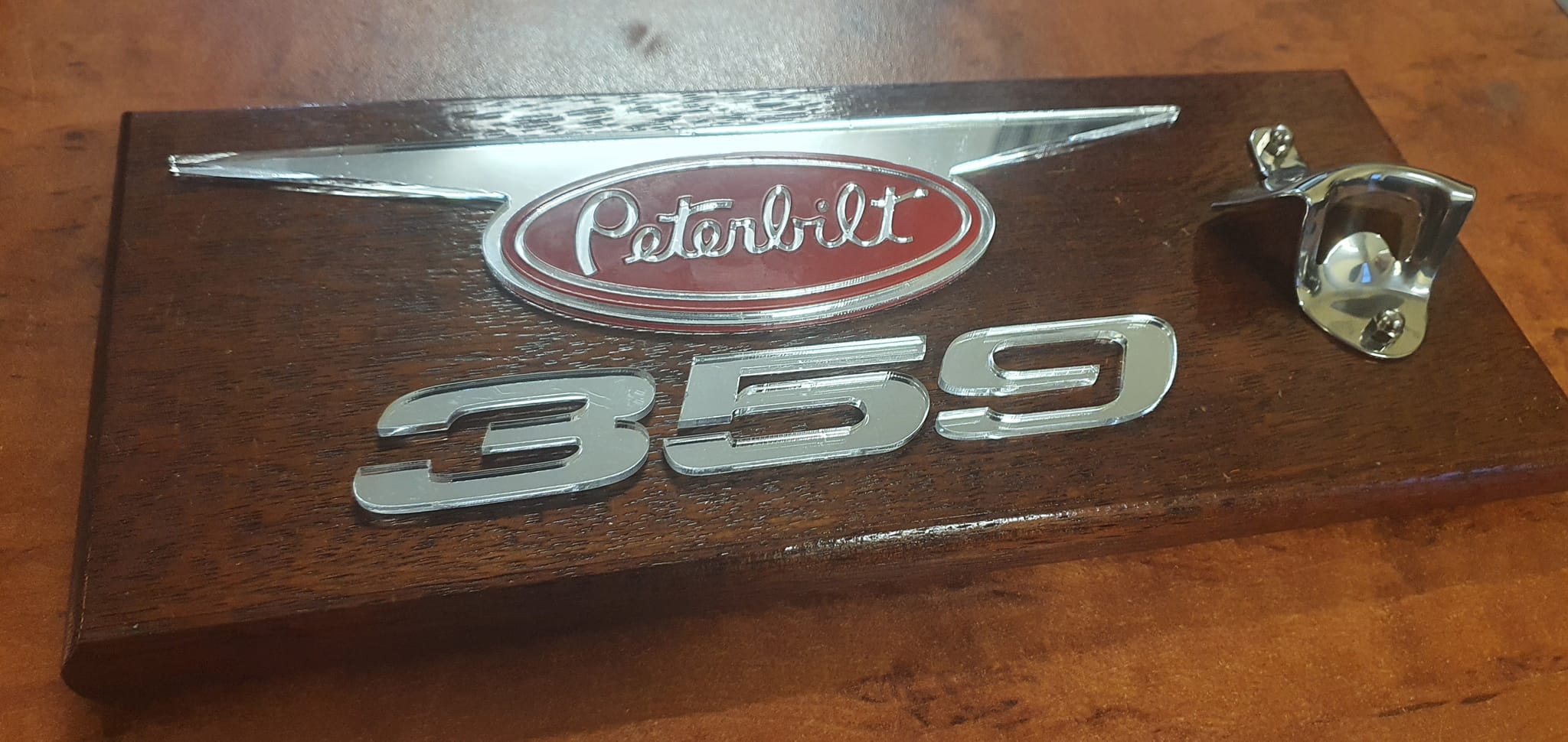 Peterbilt 359 wall mounted bottle opener