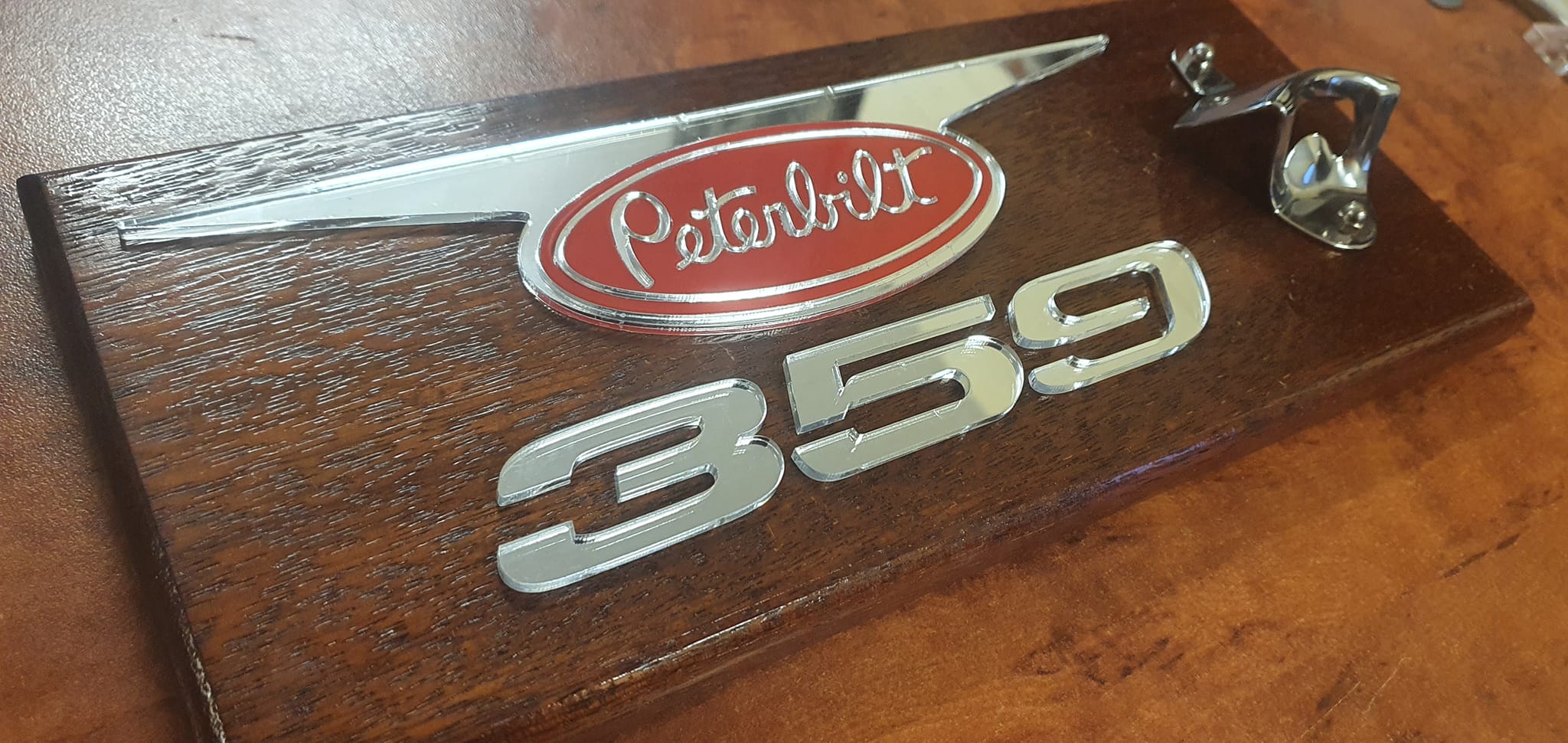 Peterbilt 359 wall mounted bottle opener