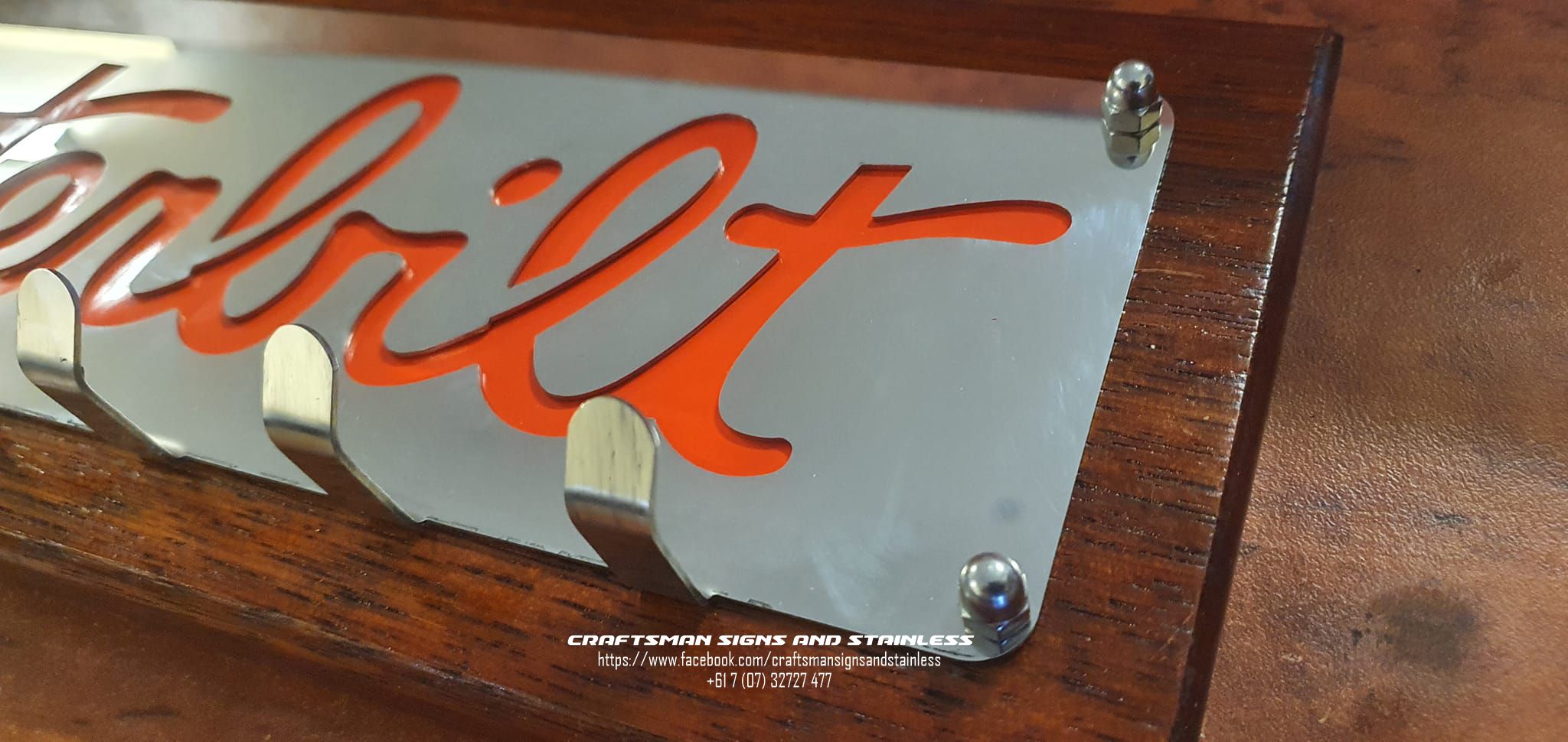 Key Ring holder (KRH), wall mounted PETERBILT Orange