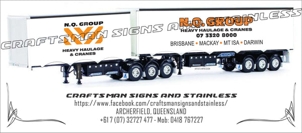 Diecast decal livery set 1:50 scale B Double Set 'NQ Group'