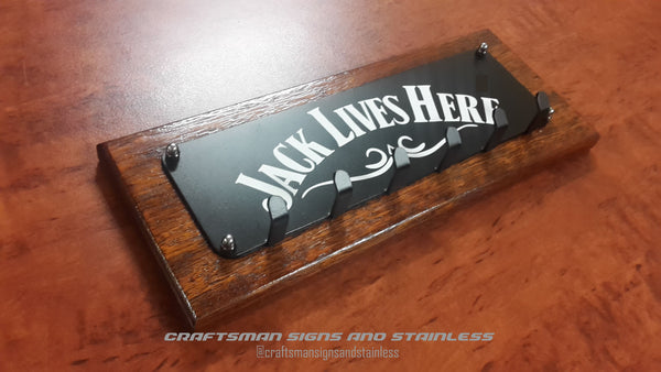 Key Ring holder (KRH), wall mounted 'JACK LIVES HERE'