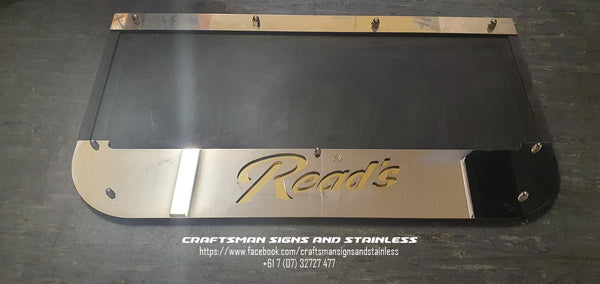 Custom Stainless Steel Mudflap Counterweights READS