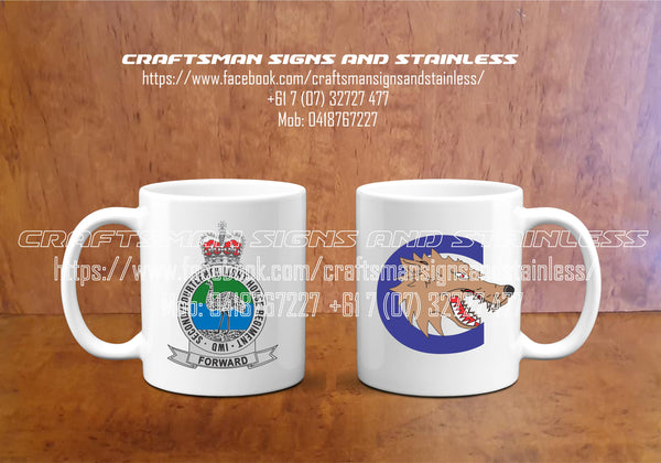 Custom white ceramic Coffee Mug 2/14th LHR (QMI) C SQN