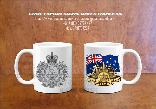 Custom white ceramic Coffee Mug 2/14th LHR (QMI) OLD