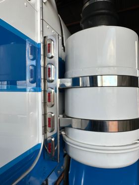 Stainless Steel T909 Rear Air 'Can' LED lights