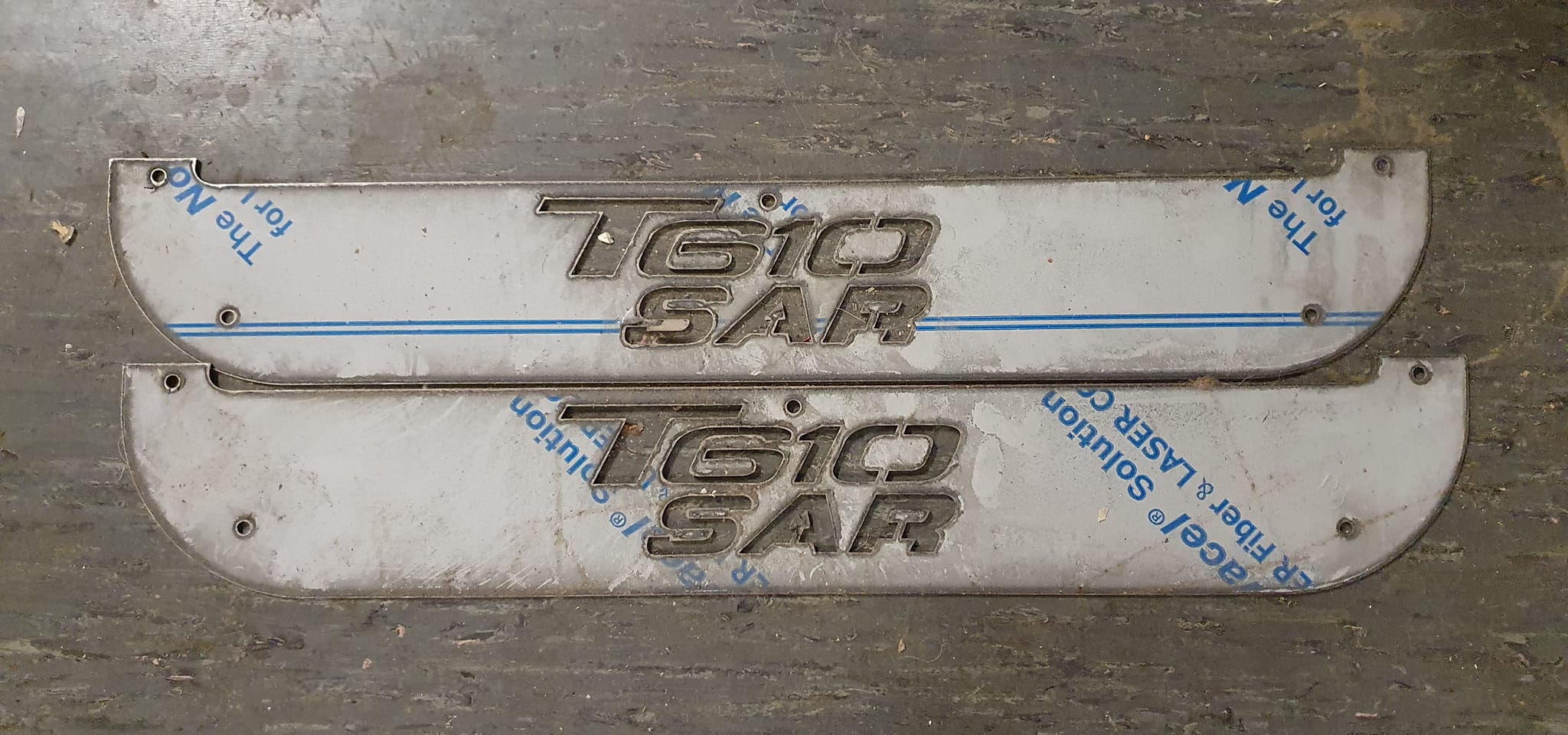 Custom Stainless Steel Mudflap Counterweight T610 SAR
