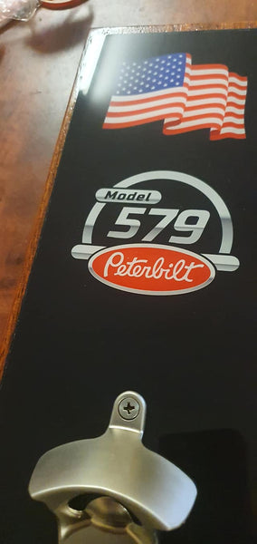 Peterbilt 579 wall mounted bottle opener