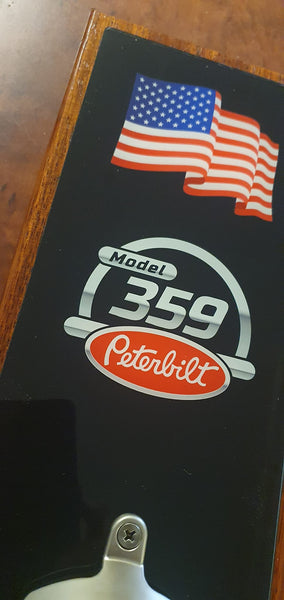 Peterbilt 359 wall mounted bottle opener