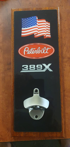 Peterbilt 389X wall mounted bottle opener