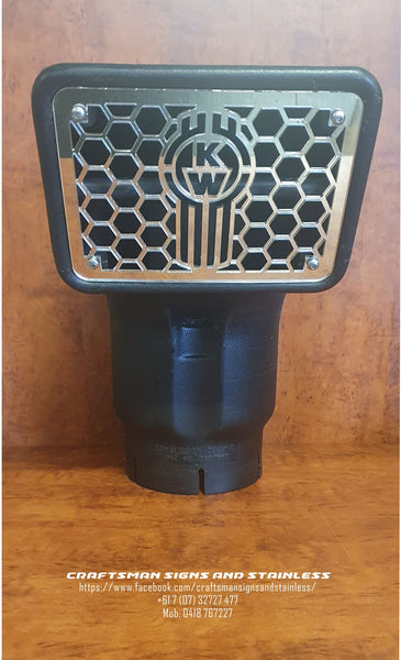 Stainless Steel 6" Air Ram Inserts -KW Bug Logo