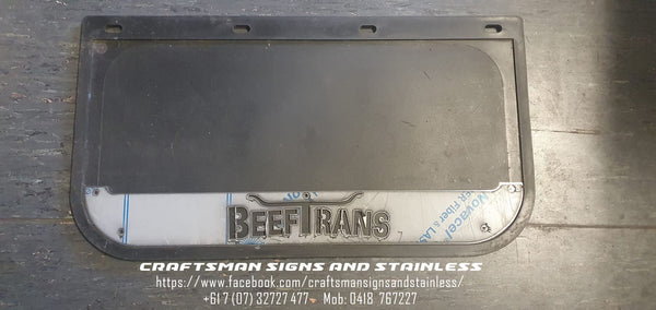 Custom Stainless Steel Mudflap Counterweights BEEFTRANS