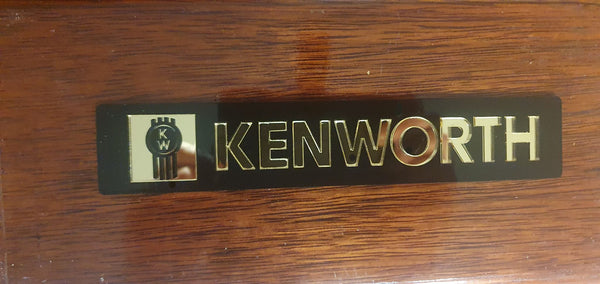 KENWORTH custom acrylic dashoard name plate