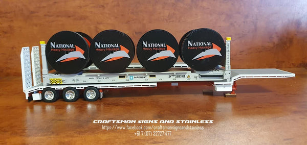 1:50 Scale Acrylic cable reels National Heavy Haulage (NHH)