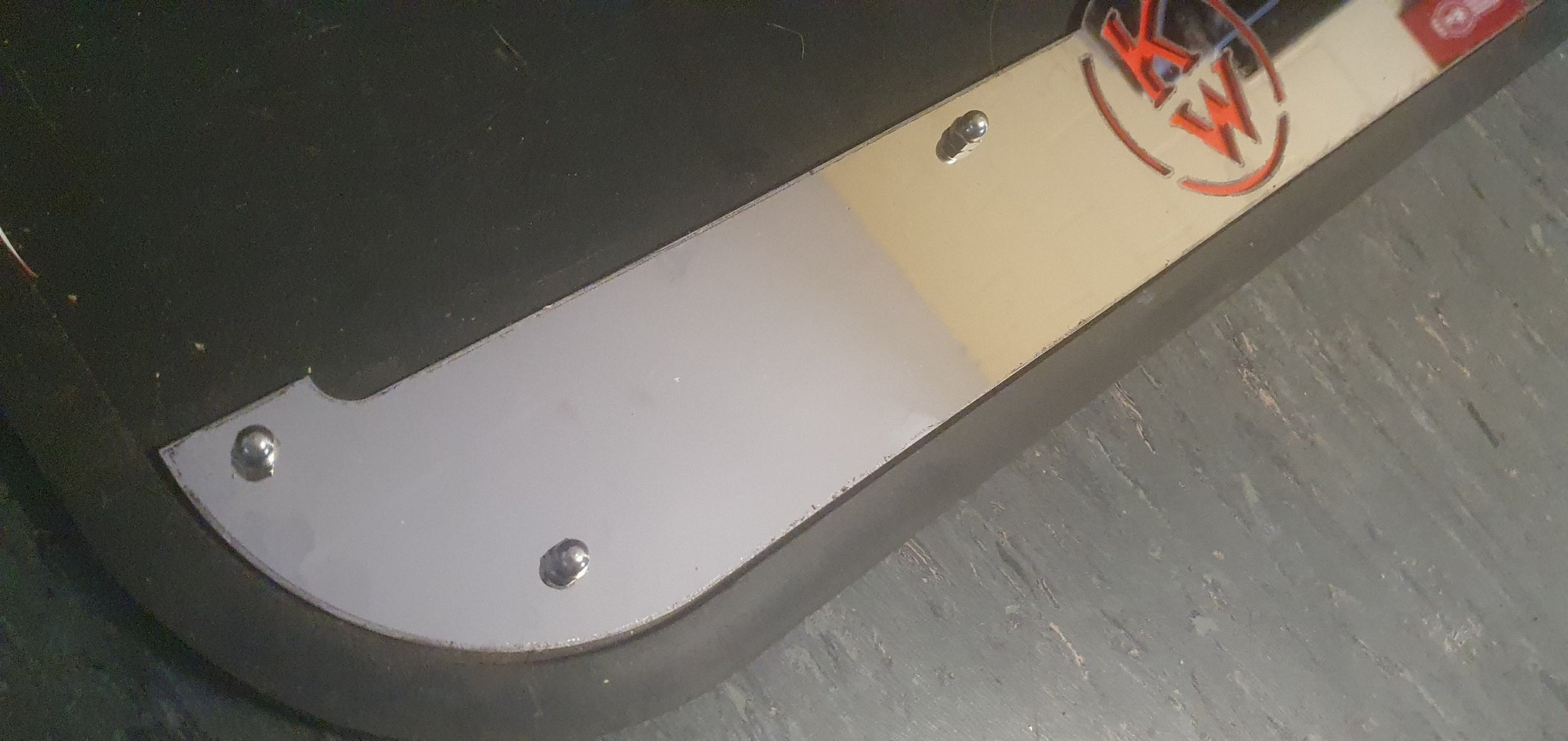 Custom Stainless Steel Mudflap Counterweights Crooked KW